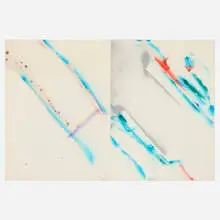 John Chamberlain, Untitled, 1973, dye and enamel on paper