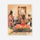 Delia Brown, Suite Life (Performance Still No. 4), 2000, watercolor on paper