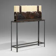Osami Tanaka, Untitled, 1994, wax, wood, steel