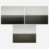 Hiroshi Sugimoto, Three works from the Time Exposed portfolio, offset lithograph on Mitsubishi Real Art Both Sides and mounted to Peach Kent
