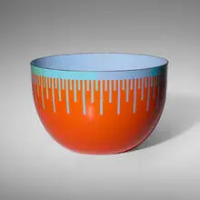 Richard Anuszkiewicz, Untitled (Bowl), 1976, enameled steel