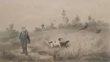 François Grenier de Saint-Martin, Chasses a Tir, Lithograph with hand-coloring