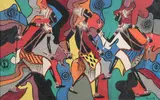 Paulin, Dancers, Oil on canvas