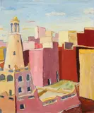 Lesser, Yemen, Oil on canvas board