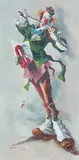 Palbain, Clown, Oil on canvas