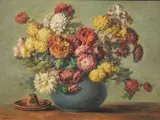 John Cavaliere, Flower Bouquet, Oil on canvas