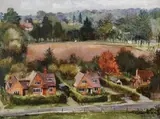 Derek Eastoe, Houses, Oil on board