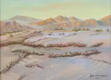 June Timmerman, Desert Landscape, Oil on canvas