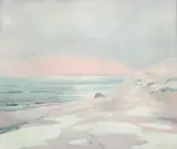 Seaside by American School, Oil on canvas, offered Jul 2007