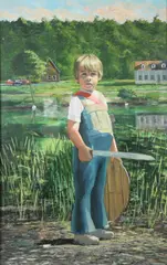 Michael Outside by Daniel O'Sullivan, Oil on canvas, offered Jul 2007