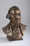 Untitled by Jean-Antoine Houdon, GEORGE WASHINGTON, 1976, bronze, brown patina, offered Jul 2007