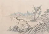 Wang Xue Hao, "Riverscape", Sixteen sheets album, ink and color on paper - Each sheet: 17 1/2 in. x 12 1/2 in