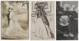 Edgar Chahine, EN PROMENADE, drypoint etching