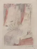 Louis Icart, Erotic Scene, Color etching from ""La Nuit et le Moment" - Plate: 7 1/2 in. x 5 1/4 in