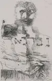 Leonard Baskin, Man, Etching