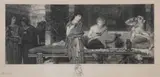 Sir Lawrence Alma-Tadema, Roman Banquet, Engraving by Leopold Lowenstam, and signed by him lower right