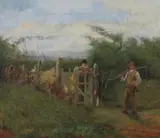 Tom King, The Gate to the Farm, Oil on canvas