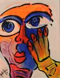 Peter Keil, A Socialist American, Oil on wood panel