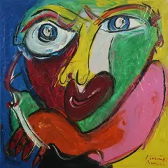 Peter Keil, Frank Sinatra, Oil on canvas