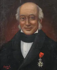 Maniol, Portrait of Gentleman Wearing Medal, Oil on canvas