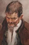 Fernando Villodas, Study of an Old Man, Oil on canvas mounted on board