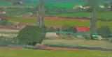 Daniel Bennett Schwartz, Provence View, Oil on board