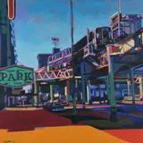 Paciarek, Silver Spring Amtrak, Acrylic on canvas