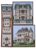 Sue Wall, Four Stories, Acrylic on canvas