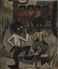Bernice Cross, Cake Walk, Oil on canvas