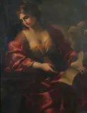 Correggio, Sybil with Open Book, Oil on canvas