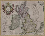 Gerardus Mercator, Anglia, Engraving with hand-coloring