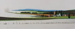 William Dunlap, Valley Series, Mixed media on paper