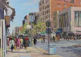 Terry Rodgers, Untitled, F STREET CROSSWALK, oil on canvas