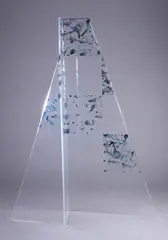 Rockne Krebs, Untitled, TRIPTYCH, acrylic and Plexiglas - Height: 72 1/2 in