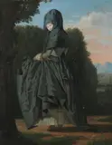 Francisco Goya, Untitled, SPANISH LADY IN BLACK, oil on canvas
