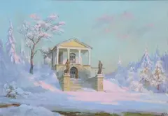 Ivan Vasiliev, Petergoff, Oil on canvas