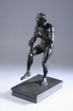 Heinrich Lang, Satyr with Pipe, Bronze, with dark brown patina - Height: 17 in