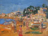 Paul Maas, At the Beach, Oil on canvas
