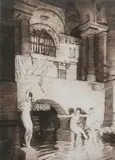 William Russell Flint, Women in Bath, Drypoint etching