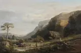 Georgina Lara, Encampment in the Mountains, Oil on canvas