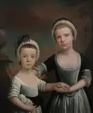 Untitled by English School, PORTRAIT OF MARY AND CATHERINE VAUTIER, oil on canvas, sold Sep 2007