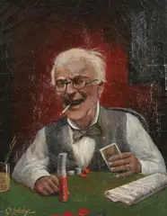 Cassius Marcellus Coolidge, Winning Hand, Oil on canvas