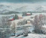 Caroline Jobbins, Winter, Oil on canvas