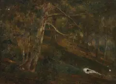 Roswell M. Shurtleff, The Hillside, Oil on canvas