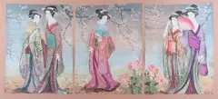 Mikuláš Kravjanský, Untitled, THE CHERRY BLOSSOM: A TRIPTYCH, signed in pencil, dated '87 and numbered 62/95