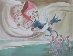 Ruth Star Rose, Swing Low Sweet Chariot, Color lithograph