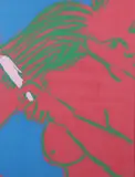 George Segal, Girl Brushing Her Hair, Silkscreen