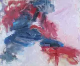 Dina Werfel, Abstract in Pink, Oil on canvas