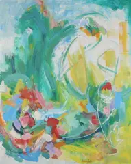 Dina Werfel, Springtime, Oil on canvas