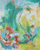 Dina Werfel, Springtime, Oil on canvas